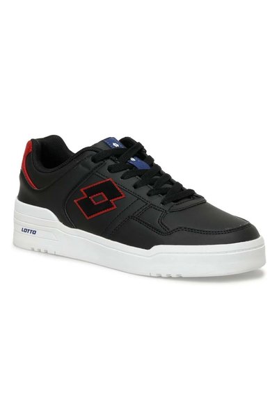 Lotto Daykin Sneakers حذاء رياضي رجالي أسود-أحمر