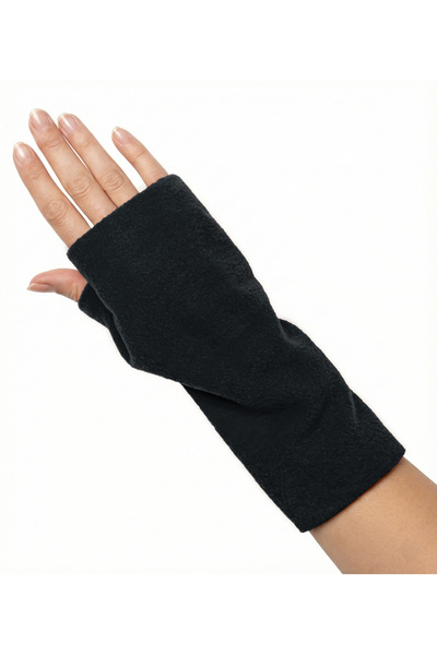 Cottonland Mănuși unisex WRISTIE fără degete din lână polară COBALT GREY
