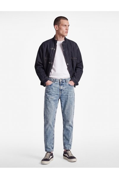 Koton Pantaloni din denim conici din bumbac, croială normală - Joe Jean