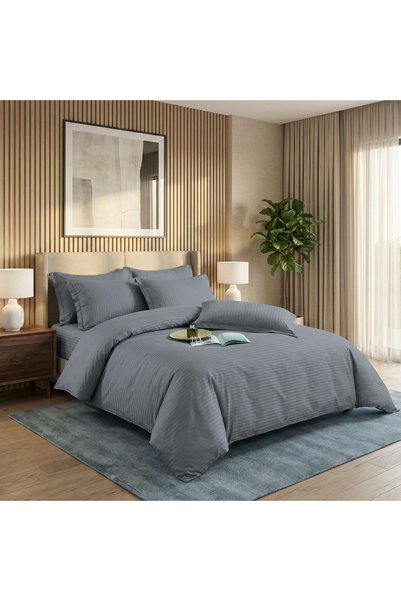 Ralex Lenjerie pat dublu 6 piese Damasc Policoton, cu husă saltea 160x200 sau...