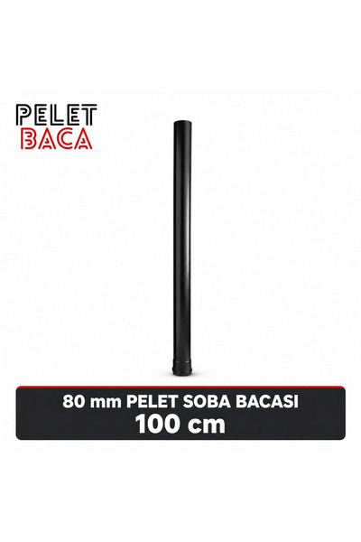 PELET BACA 80 mm Baca Borusu 100 cm – Otomatik Pelet Sistemleri İçin