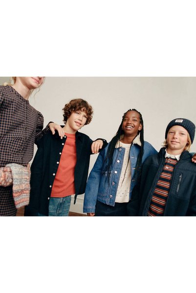 MANGO Kids %100 pamuklu kadife gömlek
