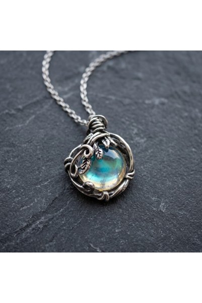 DÜKKAN DESİGN Magic Mirror Moonstone Necklace