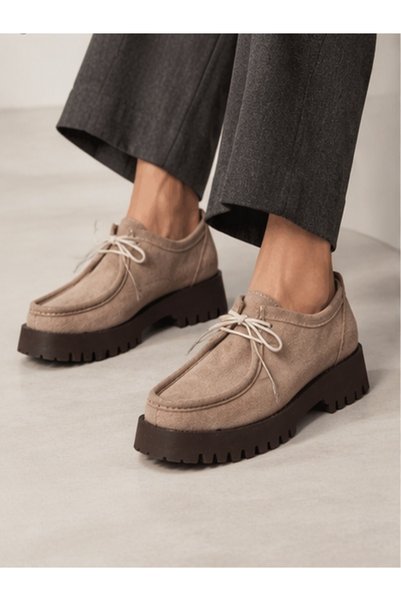 HVZ Exclusive Vizon Süet Ayakkabı Loafer Makosen Casual Ergonomik Rahat Yumuş...