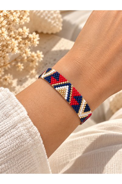 Miyuki Woven Ethnic Bracelet