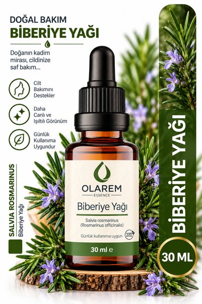 olarem essence زيت الروزماري (زيت الروزماري) زيت عطري 30 مل زجاجة زجاجية مع ق...