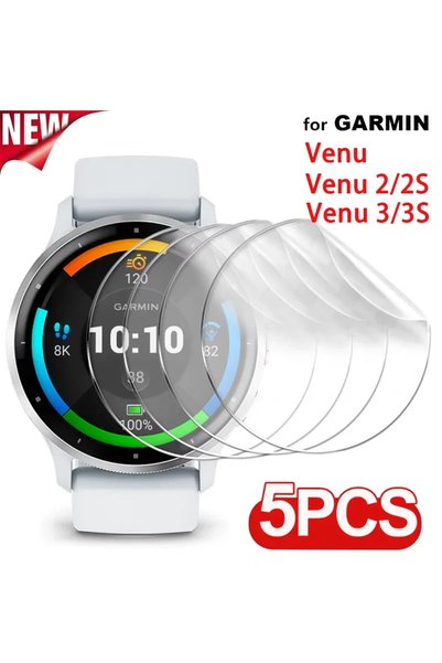 Choice 3 قطع من طبقة الهيدروجيل لـ Garmin Venu 3 و3s و2 و2s، فيلم حماية ناعم ...