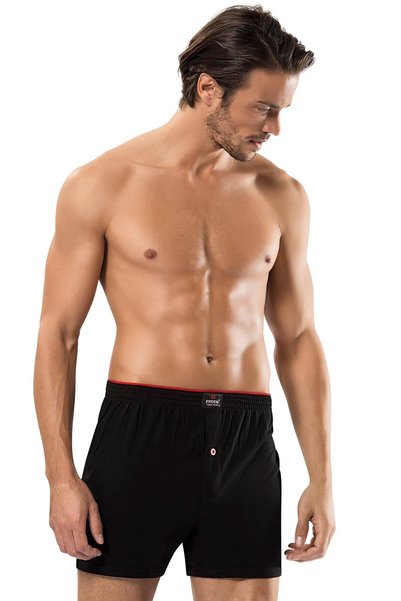 ERDEM İÇ GİYİM Erdem Siyah Penye Boxer 1400