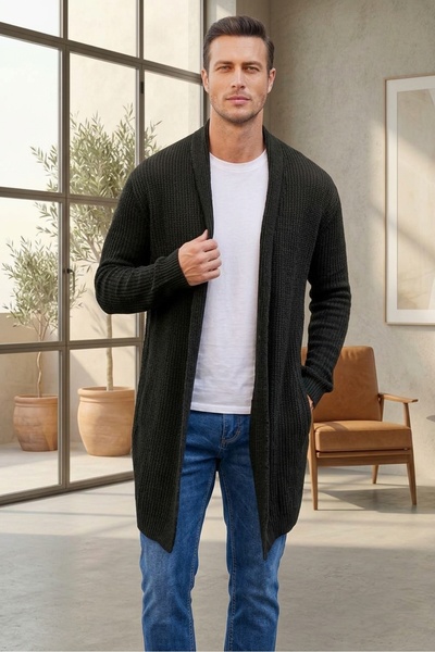 youknitwear you Cardigan de tricotaj pentru bărbați Stayles