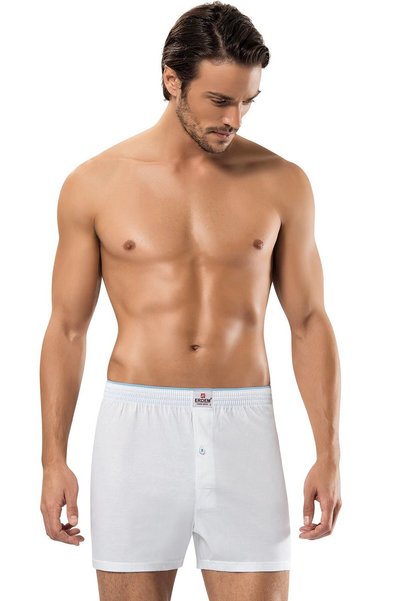ERDEM İÇ GİYİM Erdem White Combed Cotton Boxer 1400