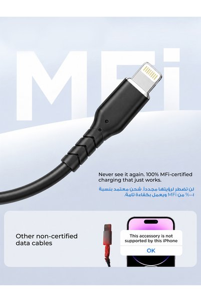 WELLTECHINTERNATIONAL WELLTECH STAR55 USB-C to lightening Data Cable for Fast Charging and Data Transfer, Type-C to Type-C Charging Cable for Compatible Smartphones, Tablets and USB-C Devices