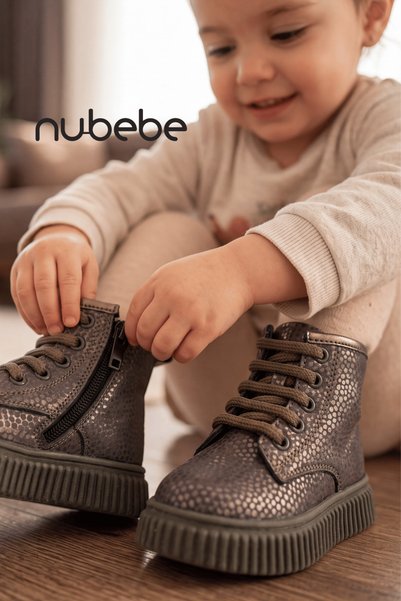 Nubebe Zümrüt Kız Çocuk Ortopedik Bot Yeşil