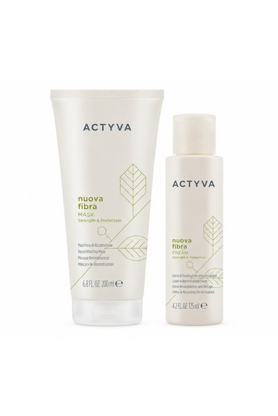 Kemon Set restructurant Actyva Nuova Fibra, Mască 200 ml + Cremă 125 ml
