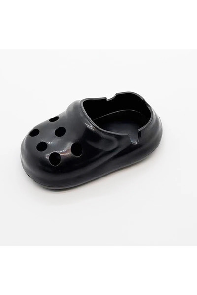 Choice black Creative Cute Hole Shoe Ashtray, Flame Retardant PP Material+ant...
