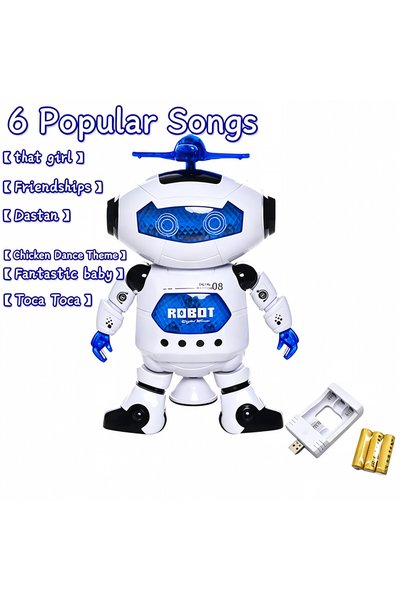 Generic Brand Electric Space Dancing Robot Toy for Kids, Smart Rotating Robot...