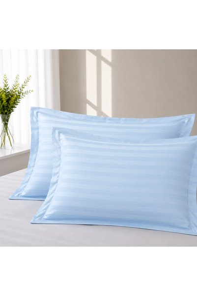 Kotonia Home Set de 2 fețe de pernă - Satin Damasc - 100% bumbac, 40x40 cm, d...