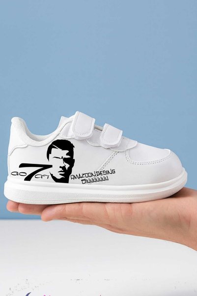amazoondesing Pantofi sport tip sneakers pentru băieți CR/7 REANALDO, cu impr...