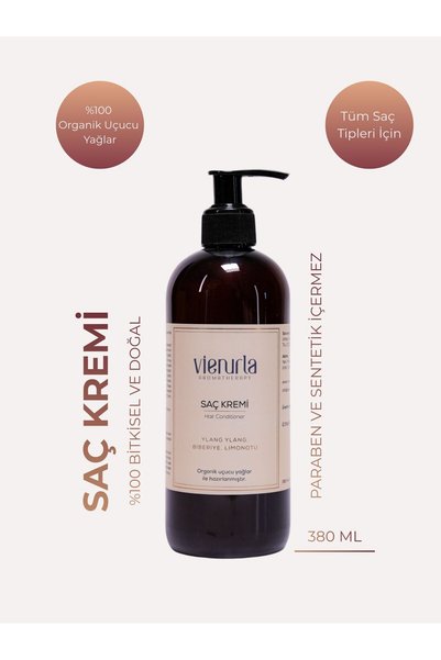 Vienurla %100 Organik Biberiye Limonotu Ylang Ylang Besleyici ve Onarıcı Saç ...