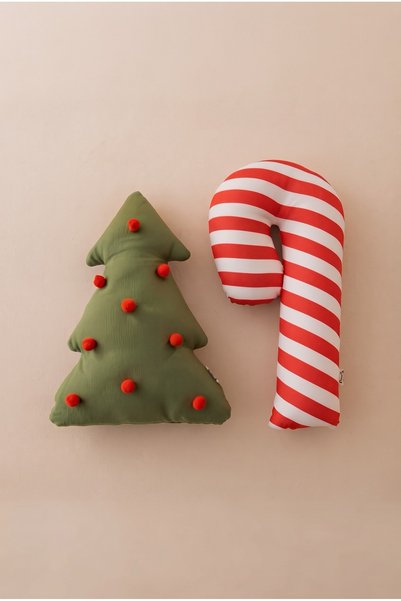 O&G Collection New Year / Christmas Decorative Pine - Candy Canes Set of 2 Th...