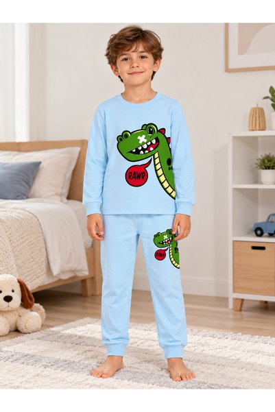 elmas kids Σετ χειμερινής πιτζάμες με μακρυμάνικο μοτίβο για αγόρια % βαμβακε...