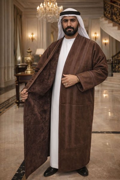 LaFont Men's velvet fur coat with a fur lining to protect you from the cold, ...