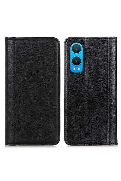 XGSM Husă tip carte pentru OnePlus Nord CE4 Lite, Piele despicată, Negru