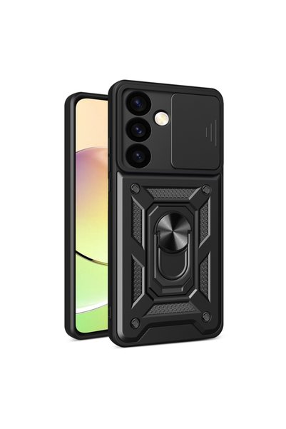 Aiyando Husă pentru Samsung Galaxy S24, tip armură, cu inel și suport, robust...
