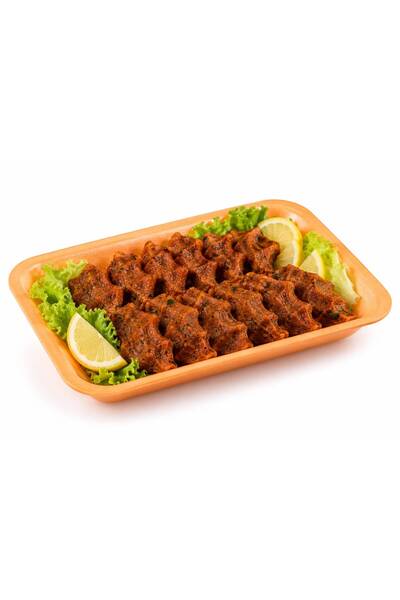 Tek Kullanımlık 1000gr BEYAZ TURUNCU Köpük Tabak Mod1 Light 250 ADET