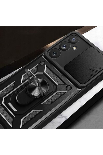 Aiyando Husa pentru Samsung Galaxy A56 Anti-Shock Rugged cu inel rotativ, Rin...