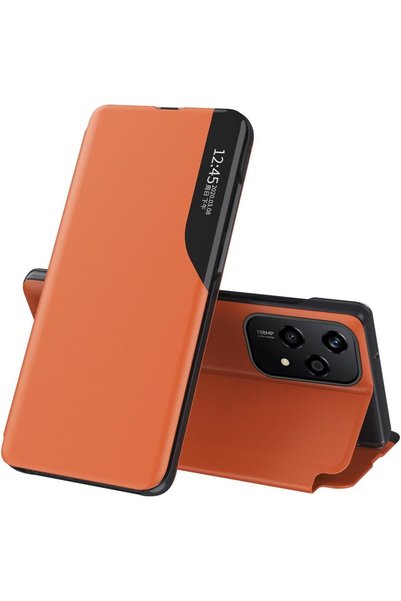 Aiyando Husa pentru Honor 200 Lite tip carte Smart View orange