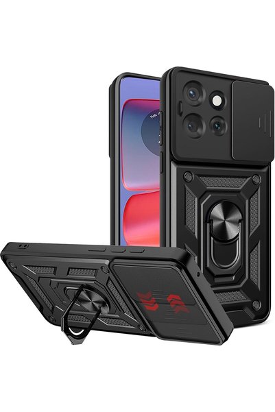 Aiyando Husa pentru Motorola Moto G56 Ring Armor Kickstand Tough Rugged Cover...