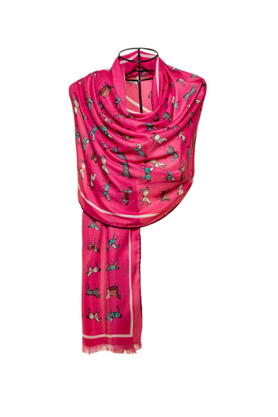 CASHMERE AND SİLK MAWLANA Modal Silk Rectangular Shawl