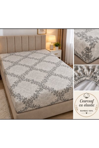 NicovicHomeDecor Cearceaf cu elastic pentru saltea de 160/200