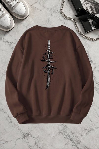 trendypassion Unisex Printed Crew Neck Sweatshirt