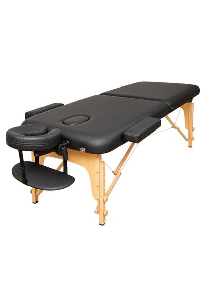 FONIX Relax Foldable and Portable Massage Table, 2 Zones, Wooden Frame, 5 cm ...