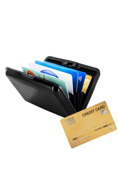FONIX Θήκη Τραπεζικών Καρτών με 6 Θέσεις, CardSafe Pro Μαύρο, Συμπαγής Πλαστι...