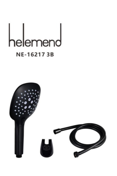 helemend سماعة دش مع لي أسود