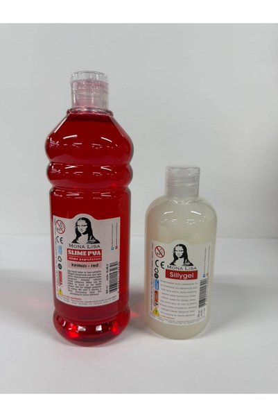 Südor Mona Lisa Slime Yapıştırıcısı 500ml Kırmızı Slime Jeli ve Sıvı Boraks S...