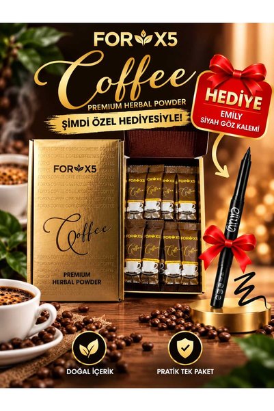melusca ForX5 Coffee Bitkisel Kahve Karışımı Form Detoks Kahvesi 30'lu Şase