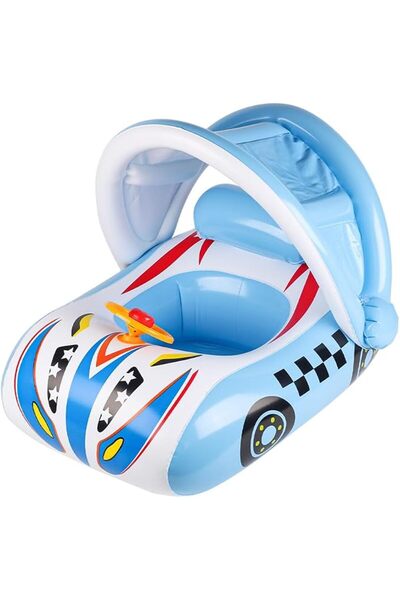 GENERAL Swimming Pool Float for Kids, Swim Floats with Removable Sun Canopy, ...