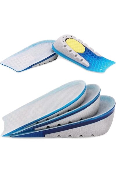 SWIUKPHE Cushioning Heel Lift Shoe Inserts for Men and Women, Impact Absorbin...