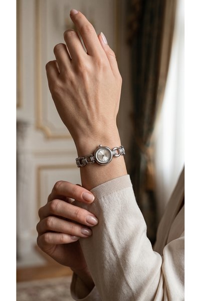 KLISHE Butik Women's Steel Watch Silver Color Vintage Elegant Design Classic |   Luxury Old Money Stylish Women's Wristwatch |   Limited Edition 2027