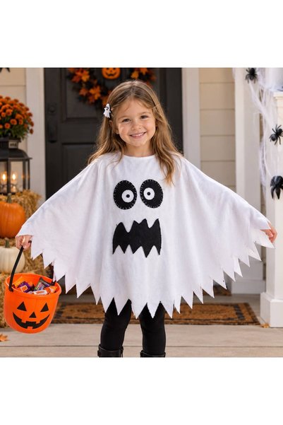 BONİTA Unisex Hayalet Panço Kostüm