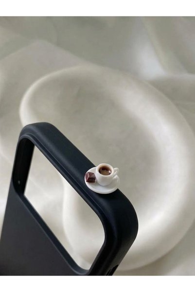 lotusbybuket iPhone 18Promax Chocolate Coffee Figured Inside Velvet Silicone Case