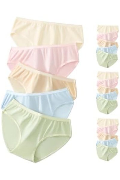 GENERAL Women's Disposable Underwear For Travel Colorful Cotton Panties Ladie...