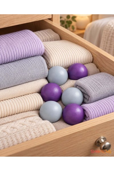 SHOPIENS Set 6 Bile Parfumate Pentru Dulap Cu Lavanda