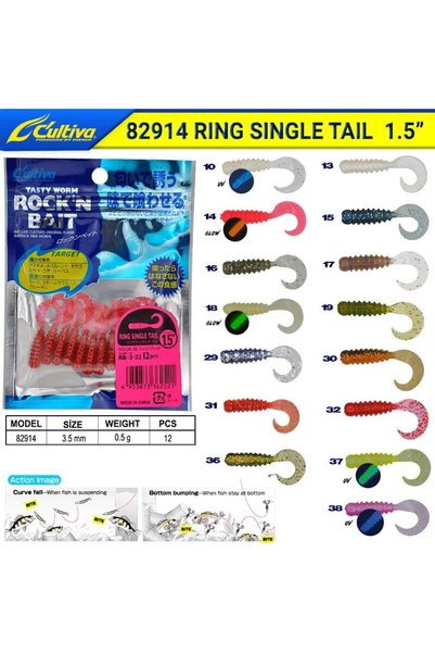 Owner Cultiva 82914 Ring Single Tail 3,5cm Lrf Silikon Yem