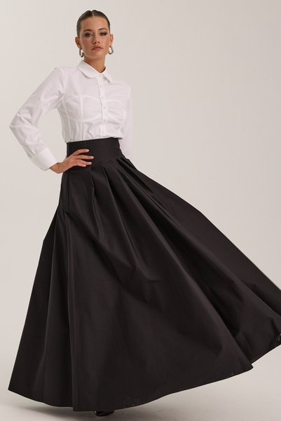 NOK İSTANBUL The Reform Maxi Skirt Black