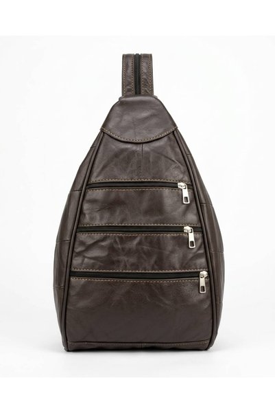 Latife Genuine Leather Multi-Compartment Women's Backpack Multi-Functional Strap Shoulder Bag