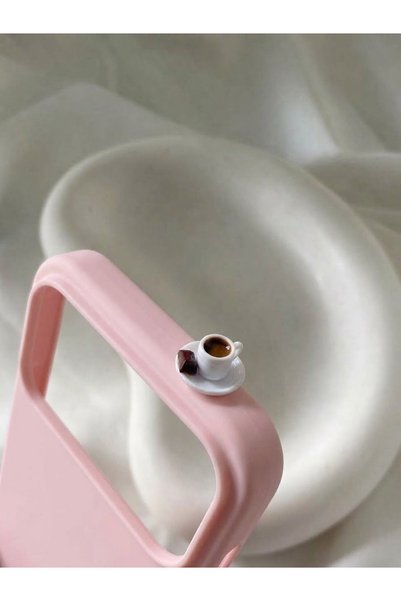 lotusbybuket iPhone 18Promax Chocolate Coffee Figured Inside Velvet Silicone Case
